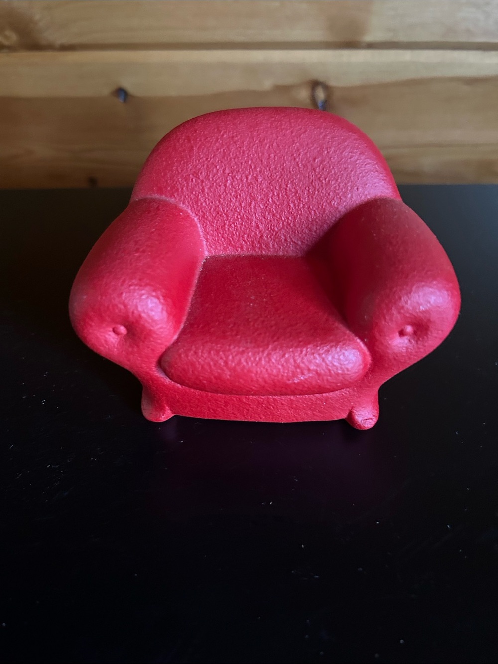Department 56 Mini Red Ceramic Armchair Figurine